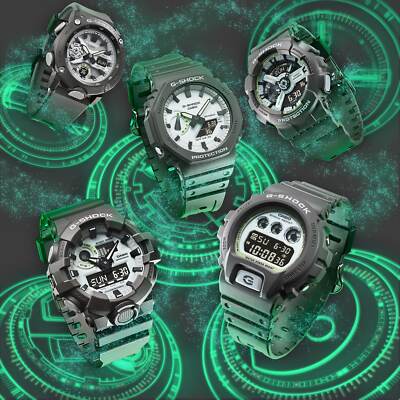 CASIO G-SHOCK GA-110HD-8AJF HIDDEN GLOW Series Watch Gray Luminous 