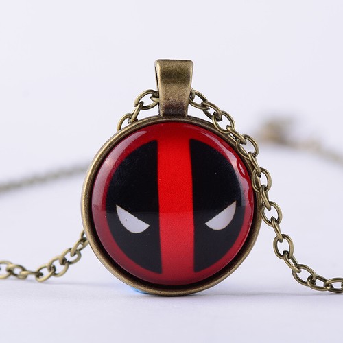 Superhero Batman X-Man Cabochon Alloy Glass Tibet Silver Chain Pendant Necklace - Picture 16 of 18