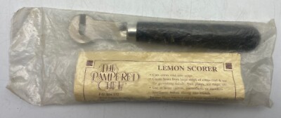 NEW Vintage Pampered Chef Lemon Scorer Zester - Vegetables Citrus Garnish Maker