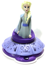 Disney Elsa Night Light Lamp Figure Rotating Musical Singing Glow Light Video
