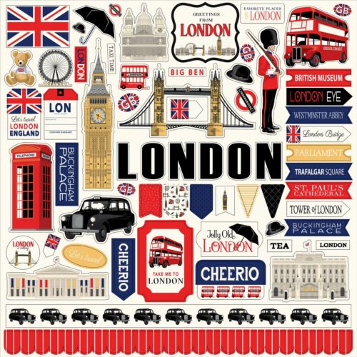 Carta Bella - London - 12x12 Sammlung Set Sammelalbum Papiere + Sticker England - Bild 2 von 3