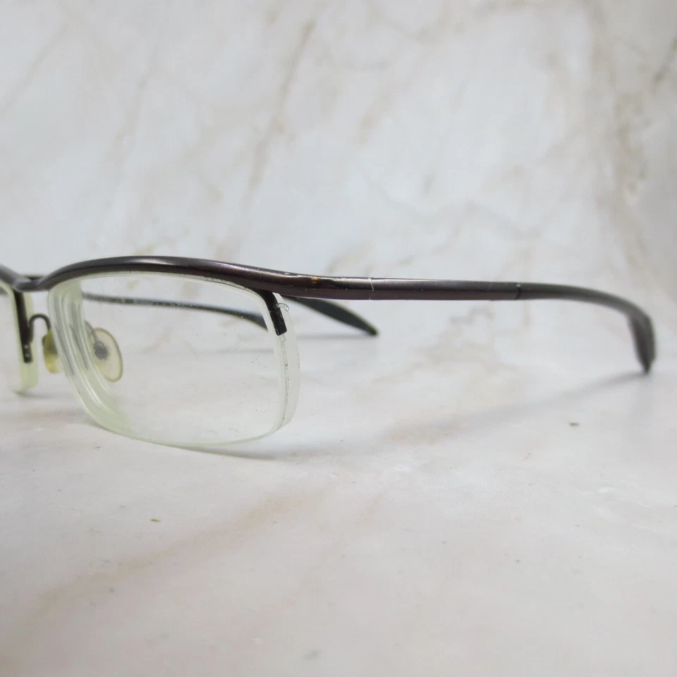 Marco de gafas Columbia gris bloqueo Co1 para mujer marrón pulido medio borde 52-18-135 Foto 2 de 4