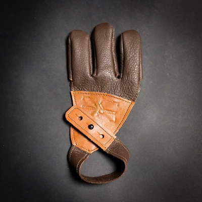 SHATTERPROOFARCHERY Archery Shooting Glove - Sunridge Side Leather - Made in USA by Shatterproof Arc