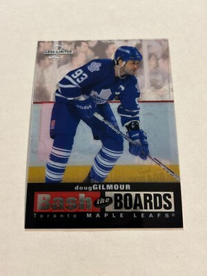 1996-97 LEAF LIMITED DOUG GILMOUR 1785/3500 BASH THE BOARDS SP MAPLE LEAFS A5
