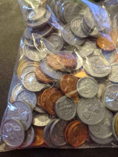 Learning Resources Money Jar Plastic Coins - Picture 2 of 3