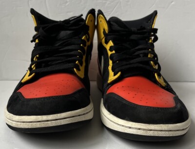 Nike Air Jordan 1 Mid SE Amarillo Yellow Orange Men's Size 9.5
