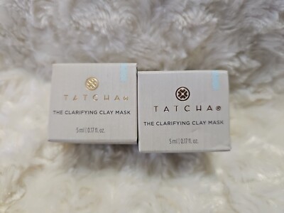 Tatcha The Clarifying Clay Mask 5 ml Mini 100% AUTHENTIC  New In Box 2 Pack