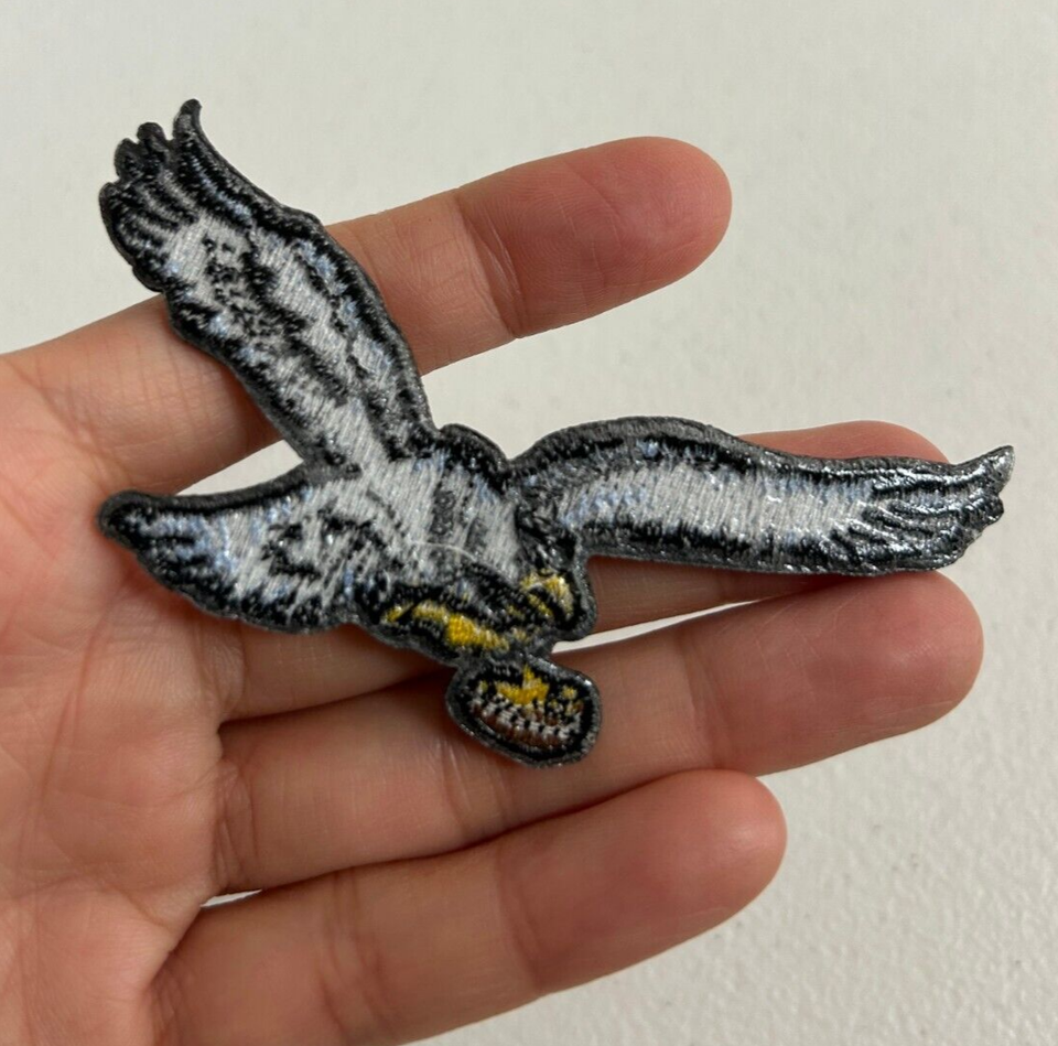 Philadelphia Eagles VINTAGE Embroidered Iron On Patch Embroider 3.5 in