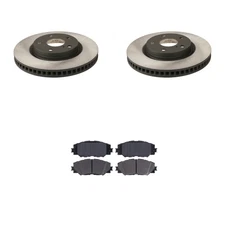 Advics 296mm Front Rotors & Ceramic Disc Brake Pad Kit for RAV4 LE Sport Utility