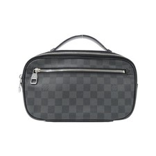 Authentic Louis Vuitton Damier Graphite Umbrella Shoulder Bag N41289 230-00...