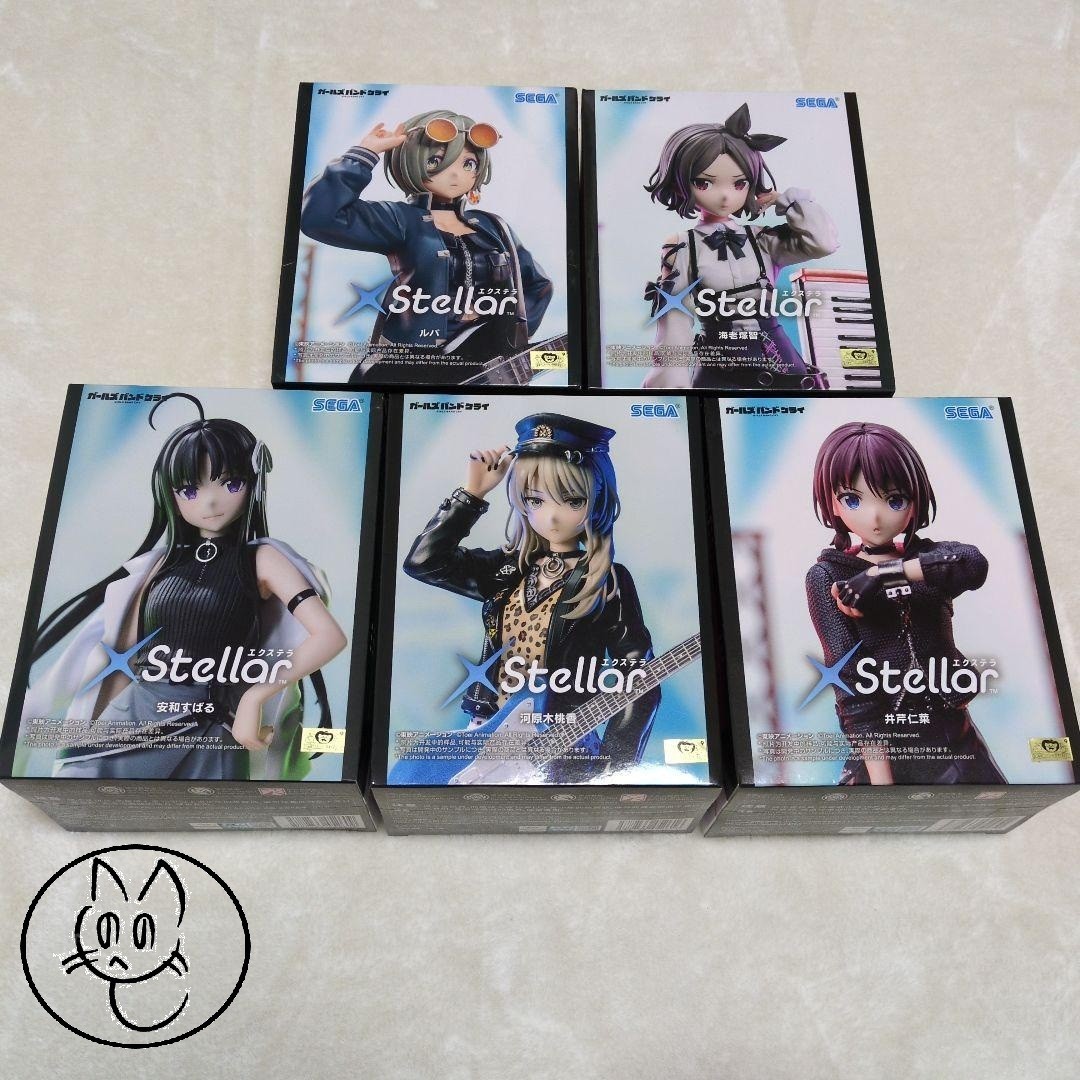 Conjunto de Figura Tellar Girls Band Cry Nina Momoka Subaru Rupa Tomo Nuevo Japón