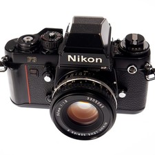 NIKON F3 HP F3HP 35mm Film Camera w/ 50mm Lens - Tested - Great Condition