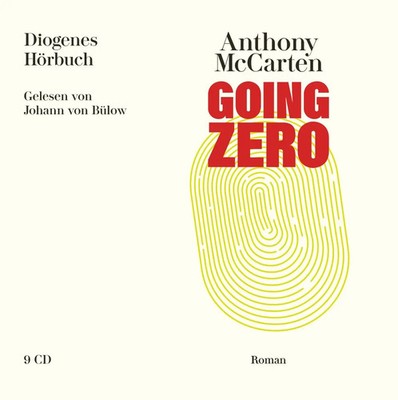 Going Zero Anthony McCarten Audio-CD Diogenes Hörbuch 9 Audio-CDs Deutsch 2023