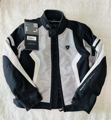 New With Tags Revit Airwave Women s Motorcycle Jacket Black/silver