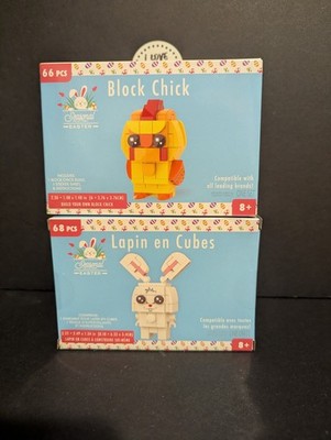 Seasonal Collection EASTER - Building Blocks -  BUNNY 68pcs & CHICK 66pcs