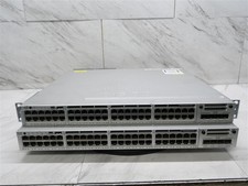 Lot of 2 Cisco WS-C3850-48F-S 48 Port Switch w/ Power Supplies TESTED 