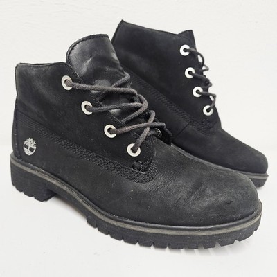Timberland Nellie Damen Gr. UK 5 Triple Black Leather Ankle Chukka Boots