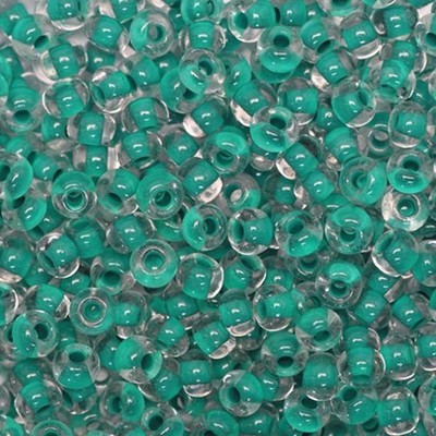 6/0 08A58 Preciosa Tschechische kleine Glasperlen Rocailles 4,1 mm. Kristallt...