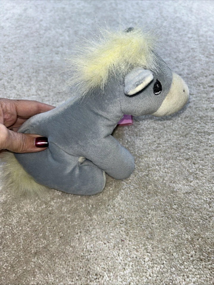 Vintage 1998 Enesco Precious Moments Tender Tails Donkey 8" Plush With Hang Tag - Image 4 of 4