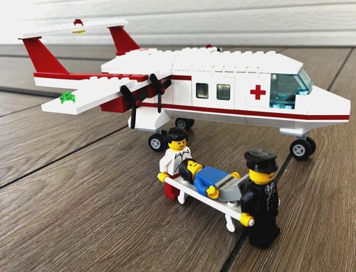 Vintage 1988 Lego 6356 Med-Star Rescue Plane 99% Complete +FAST SHIPPING!