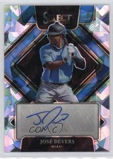 2022 Panini Select Signatures Cracked Ice Prizm 9/25 Jose Devers #S-JD Auto 0gh1