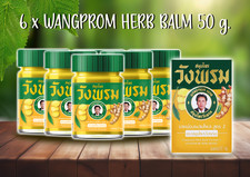 6x50g Compound Phlai Balm Formula 2 Wangprom Thai Herb Massage For Pain Relief