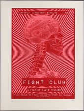 David Fincher FIGHT CLUB Silkscreen Movie Poster Castro Theatre David O'Daniel