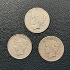 Lot of 3 - 1922 Peace Dollars, 90% Silver!