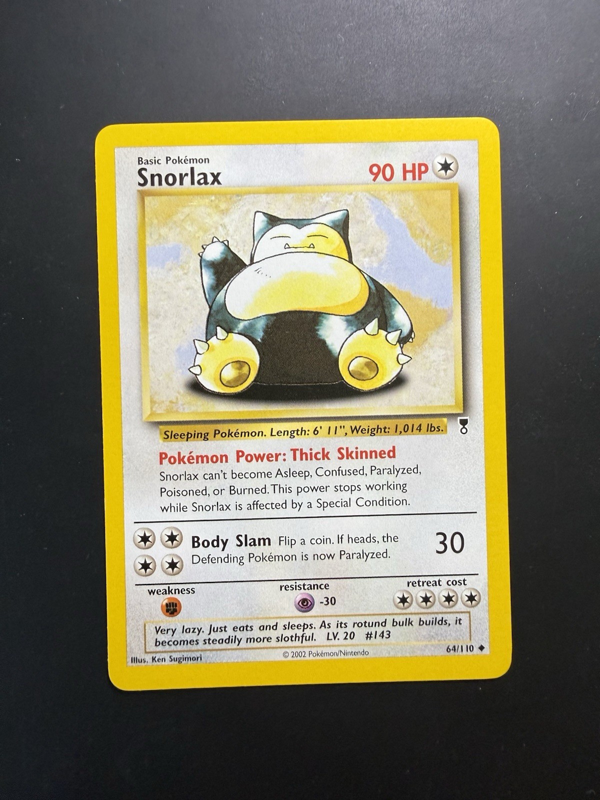 Pokémon TCG Snorlax Legendary Collection 64/110 Regular Uncommon NM