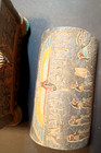 RARE SCARCEANCIENT EGYPTIAN ANTIQUE ISIS TUT JEWELRY BOX WITH HORUS 1330-1323BC. — photo 2