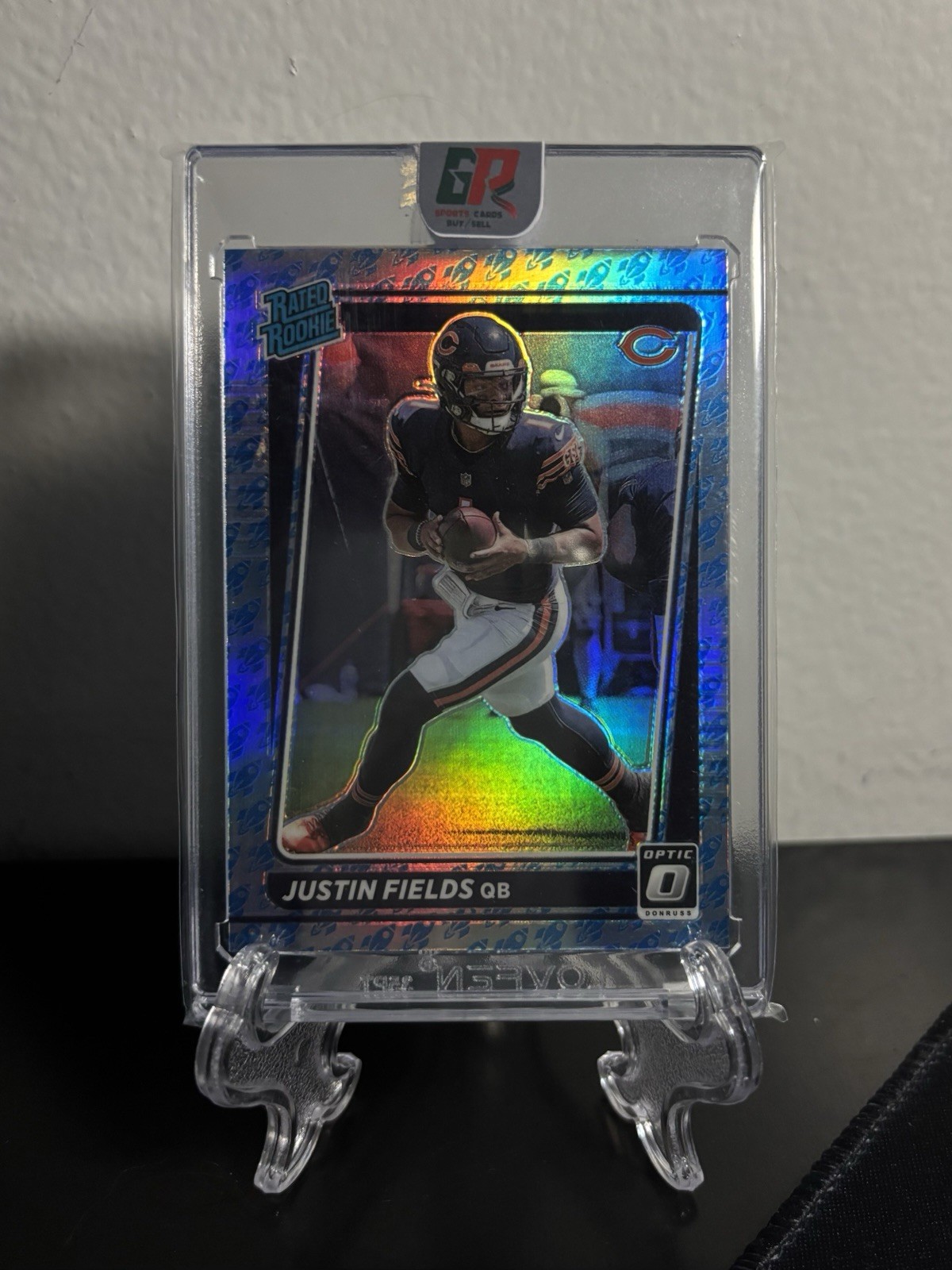 2021 Panini Donruss Optic - Rated Rookie Justin Fields #204 Rocket Prizm (RC)