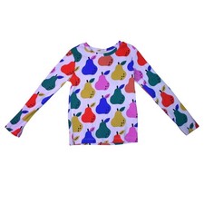 Hanna Andersson Pear Print Long Sleeve Ribbed...