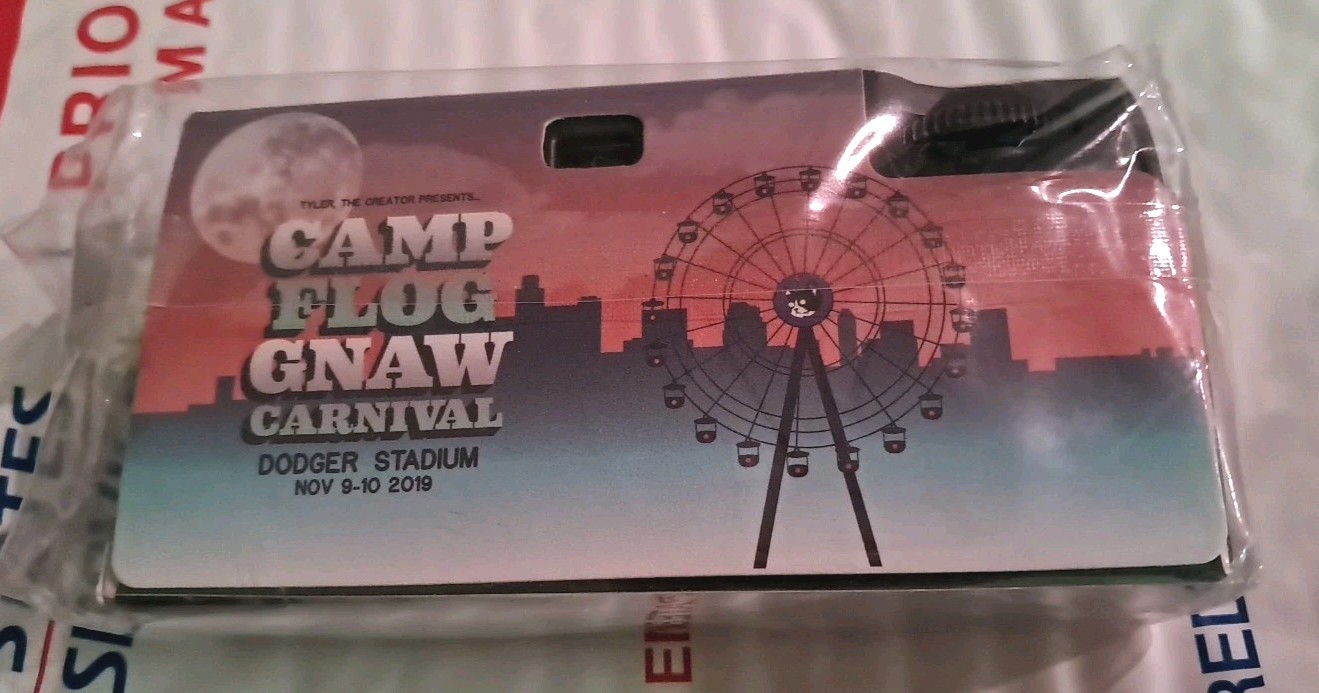NEW Camp Flog Gnaw 2019 VIP MERCH Disposable Camera Tyler the Creator Free Ship!
