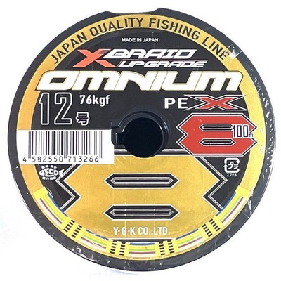 YGK Yotsuami X-BRAID Upgrade Omnium X8 No. 12 100m 8 strands PE line X-BRAID