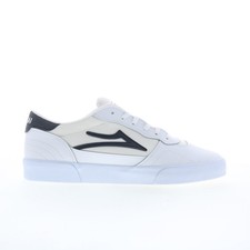 Lakai Cambridge Mens White Leather Lace Up Sk...