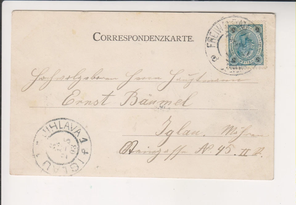 Gruss aus Freiwaldau Stadtplatz - Bild 2 von 2