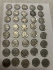 LOT OF 40 BUFFALO NICKELS FULL ROLL 1913 TO 1938 READABLE DATES INDIAN HEAD kob