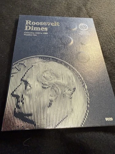 Roosevelt Dimes 1946–1964 Partial Album 90% Silver Coins Whitman Book Lot