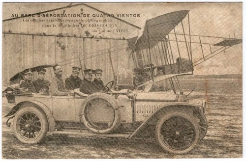 Spanish pilots with military aircraft - pre WW1 WWI - unused PC 1900s