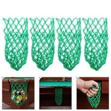 8Pcs Reusable Green Nylon Billiard Table Net Bags for Snooker Table Repair