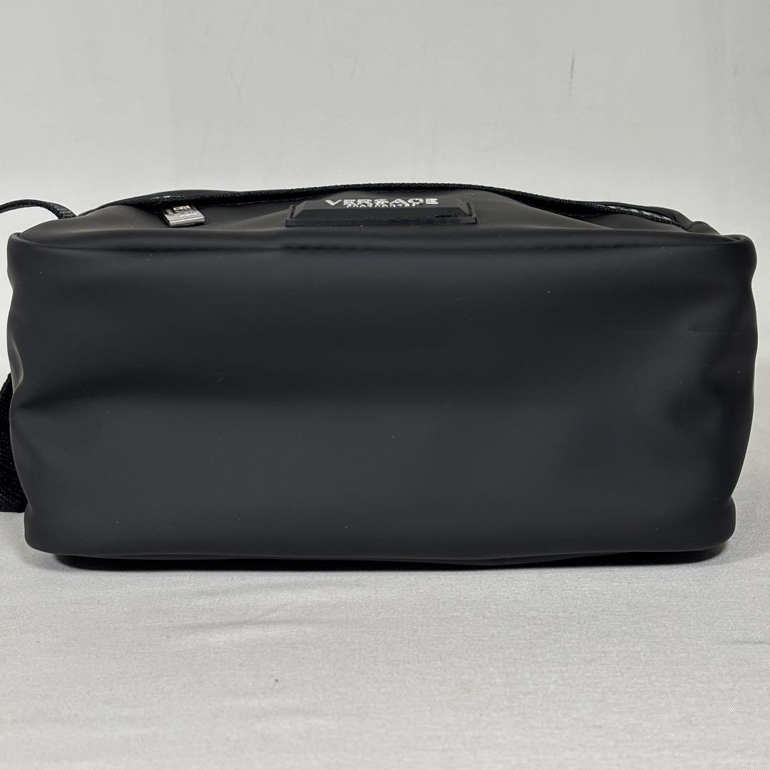 Versace Black PVC Clutch Bag Secondhand Good Condition thumbnail 4