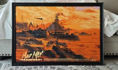 Mad Max Fury Road Movie Poster Kilian Eng Mondo RARE Art Print Museum Glass