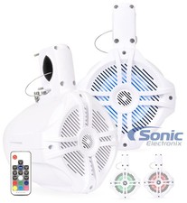 Open Box, Great - Belva BWT6LED 250W RMS 6.5" Marine Tower Speakers with LED