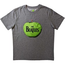 Image of The Beatles 'Apple Logo' (Grey) T-Shirt