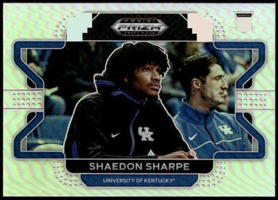 2022 Panini Prizm Draft Picks #54b Shaedon Sharpe Silver Rookie Variation E1