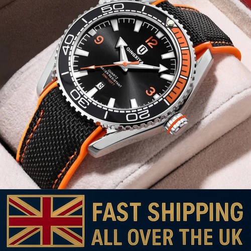 New Fashion Quartz Watch Men Sports Silicone Strap Waterproof-Luminous Calendar