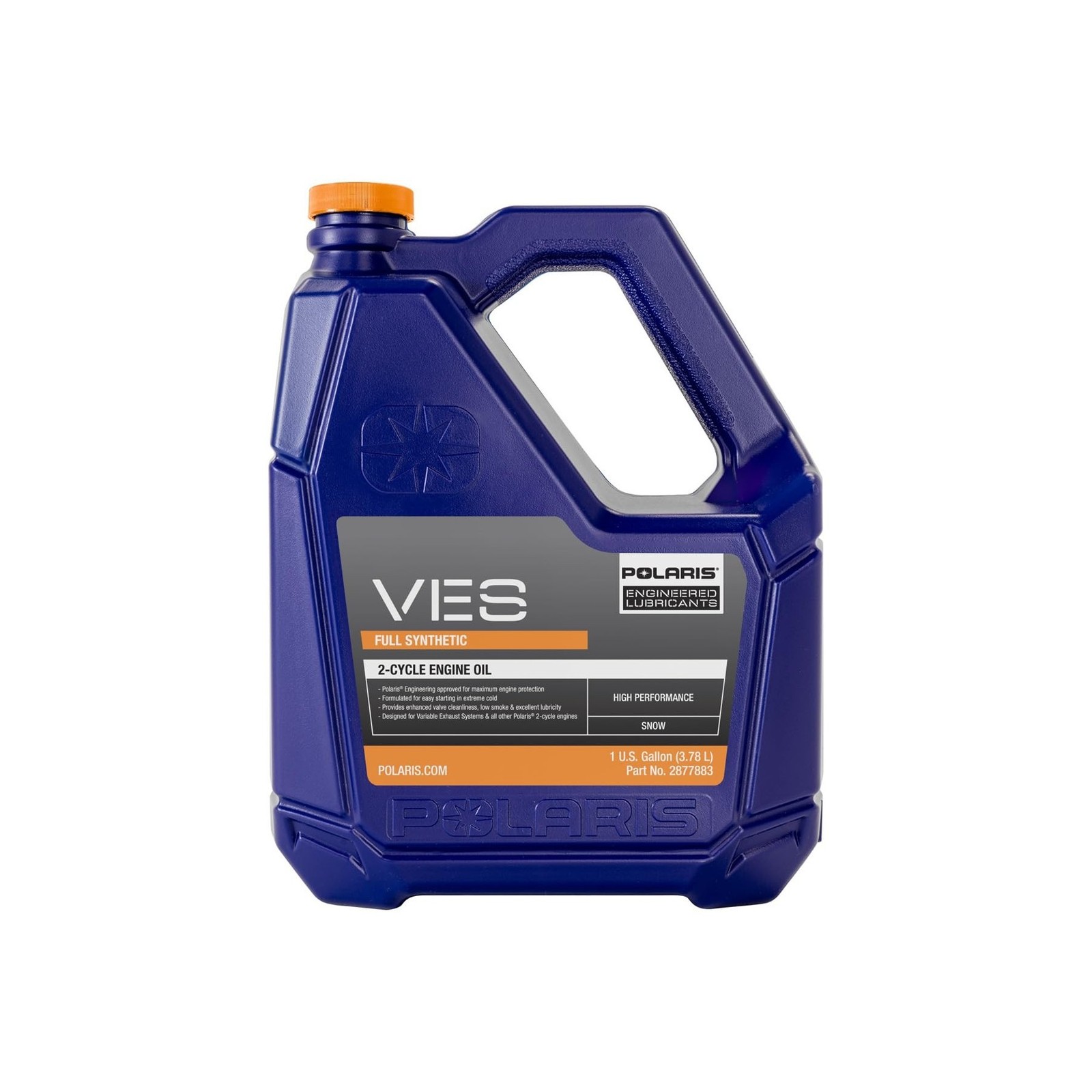 Polaris OEM Snowmobile VES Full Synthetic 2-Cycle Oil, For 2-Stroke Snowmobil...