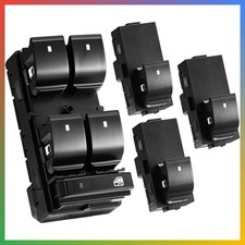 Power Window Switch 4 Pcs Master Driver Passenger For Chevy Silverado Sierra 150