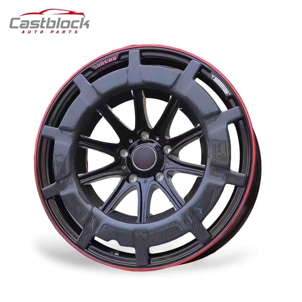 22'' 22X10 For Mercedes Benz G Class Brabus Style Carbon Fiber Wheels Rims Set