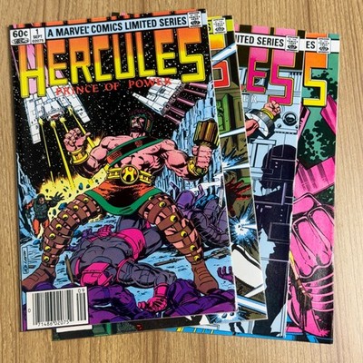 Hercules: Prince Of Power #1-4 Marvel Comic Book Set Newsstand VF/NM - 1982